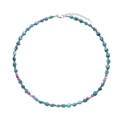Collar en plata con Turquesa