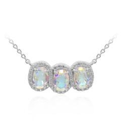Collar en plata con Topacio Rayo de Luna