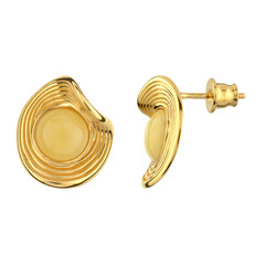 Pendientes en plata con Ámbar báltico Milky