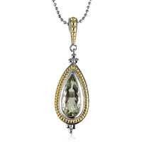 Collar en plata con Amatista verde (Dallas Prince Designs)