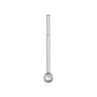 Colgante en plata con Amatista verde