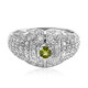 Anillo en plata con Turmalina cuprífera