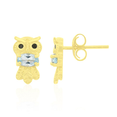 Pendientes en plata con Topacio azul cielo