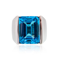 Anillo en plata con Topacio de  Marambaia