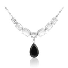 Collar en plata con Espinela negra