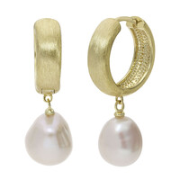 Pendientes en plata con Perla Freshwater