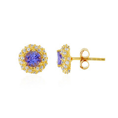 Pendientes en plata con Tanzanita