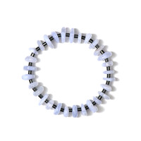 Brazalete con Ágata de lazo azul