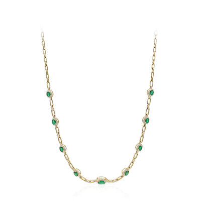 Collar en oro con Esmeralda de Zambia AAA (CIRARI)