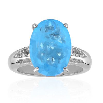 Anillo en plata con Cuarzo azul