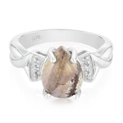 Anillo en plata con Jaspe Sonoran dendritas