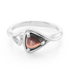 Anillo en plata con Ojo de tigre rojo
