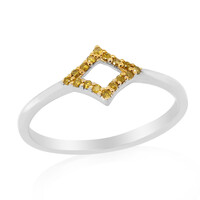 Anillo en plata con Diamante I3 amarillo