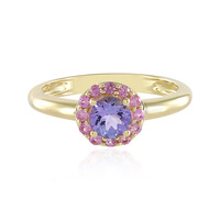 Anillo en oro con Tanzanita
