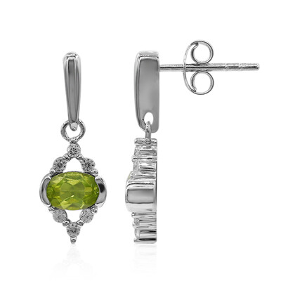 Pendientes en plata con Peridoto de Birmania