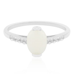 Anillo en plata con Ópalo blanco