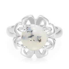 Anillo en plata con Ágata dendrítica
