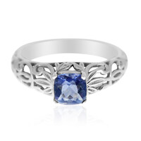 Anillo en plata con Fluorita de color cambiante
