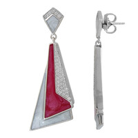 Pendientes en plata con Zircón (Memories by Vincent)