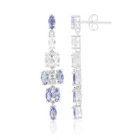Pendientes en plata con Tanzanita