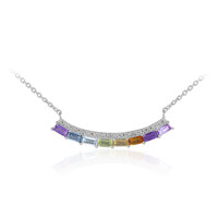 Collar en plata con Amatista de Zambia