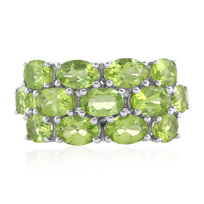 Anillo en plata con Peridoto