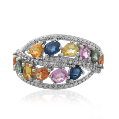 Anillo en plata con Zafiro