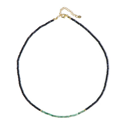 Collar en plata con Esmeralda de Brasil