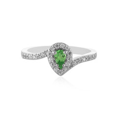 Anillo en plata con Tsavorita