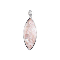 Colgante en plata con Ágata lace