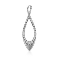 Colgante en platino con Diamante limpio a lupa F (LUCENT DIAMONDS)