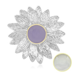 Colgante en plata con Jade lavanda