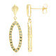 Pendientes en plata con Diamante fantasía