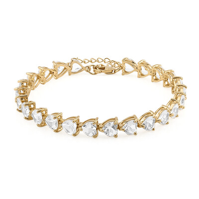 Brazalete en plata con Topacio blanco