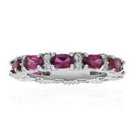 Anillo en plata con Rodolita