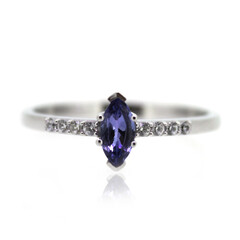 Anillo en plata con Tanzanita
