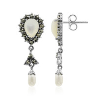 Pendientes en plata con Nácar