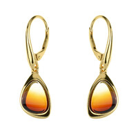 Pendientes en plata con Ámbar báltico