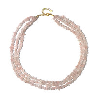 Collar en plata con Cuarzo rosa