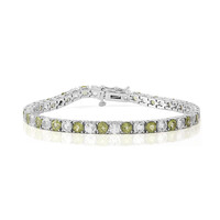 Brazalete en plata con Peridoto