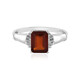 Anillo en plata con Granate Hesonita