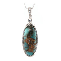 Collar en plata con Amazonita mosaico (Dallas Prince Designs)