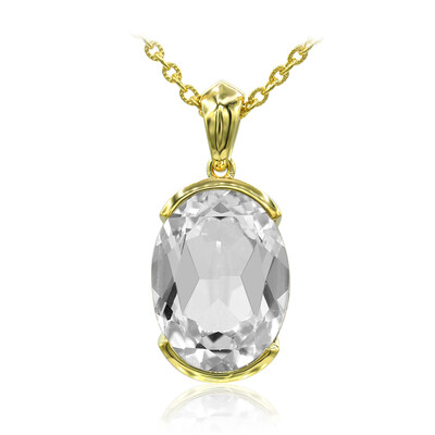 Collar en plata con Topacio blanco