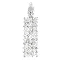 Colgante en plata con Topacio blanco