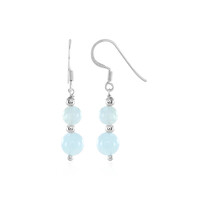 Pendientes en plata con Aguamarina