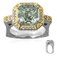 Anillo en plata con Amatista verde (Dallas Prince Designs)