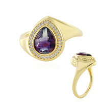 Anillo en plata con Fluorita multicolor
