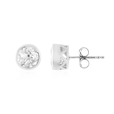 Pendientes en plata con Petalita