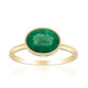 Anillo en oro con Esmeralda de Zambia