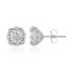 Pendientes en plata con Topacio blanco (de Melo)